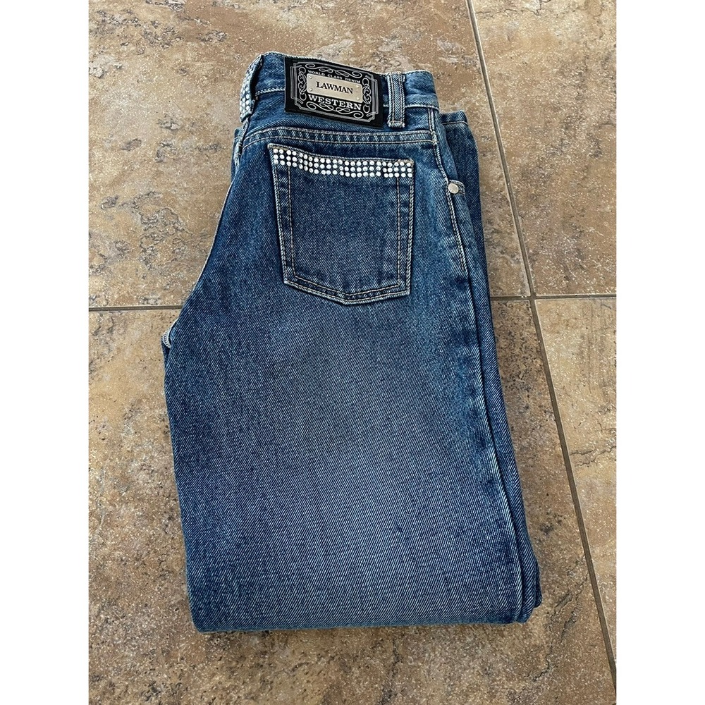 Lawman Western Blue Denim Jeans World Class size 8